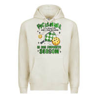 Oatmeal Heather pickleball is my favorite season Premium Hoodie - MaliasSmallBusiness