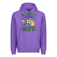 Purple pickleball is my favorite season Premium Hoodie - MaliasSmallBusiness