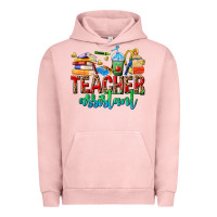 Pigment Salmon teacher assistant Urban Hoodie - NancyCooperArtShop