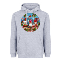 Heather Grey christmas gnomes ornament Heavyweight Hoodie - Artiststas