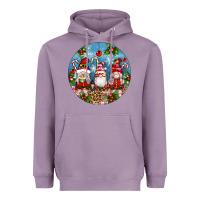 Lavender christmas gnomes ornament Heavyweight Hoodie - Artiststas