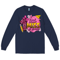 Navy little miss 1st grade Long Sleeve Tee - texasbilliewilder
