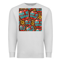 Dove Grey back to school with apple seamless pattern Premium Sweatshirt - BundleAndBundleShop