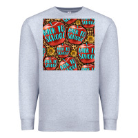 Heather Grey back to school with apple seamless pattern Premium Sweatshirt - BundleAndBundleShop