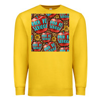 Lemon back to school with apple seamless pattern Premium Sweatshirt - BundleAndBundleShop