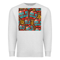Oatmeal Heather back to school with apple seamless pattern Premium Sweatshirt - BundleAndBundleShop