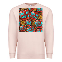 Pale Pink back to school with apple seamless pattern Premium Sweatshirt - BundleAndBundleShop
