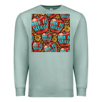 Seafoam back to school with apple seamless pattern Premium Sweatshirt - BundleAndBundleShop