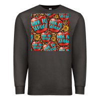 Smoke back to school with apple seamless pattern Premium Sweatshirt - BundleAndBundleShop