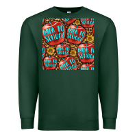 Sports Green back to school with apple seamless pattern Premium Sweatshirt - BundleAndBundleShop