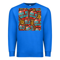 True Royal back to school with apple seamless pattern Premium Sweatshirt - BundleAndBundleShop