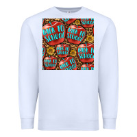 White back to school with apple seamless pattern Premium Sweatshirt - BundleAndBundleShop