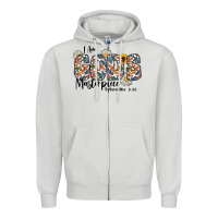 Dove Grey I Am Gods Master Piece Ephesians Zipper Hoodie - CowhideDigitalArt