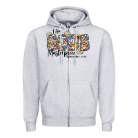 Heather Grey I Am Gods Master Piece Ephesians Zipper Hoodie - CowhideDigitalArt