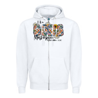 White I Am Gods Master Piece Ephesians Zipper Hoodie - CowhideDigitalArt