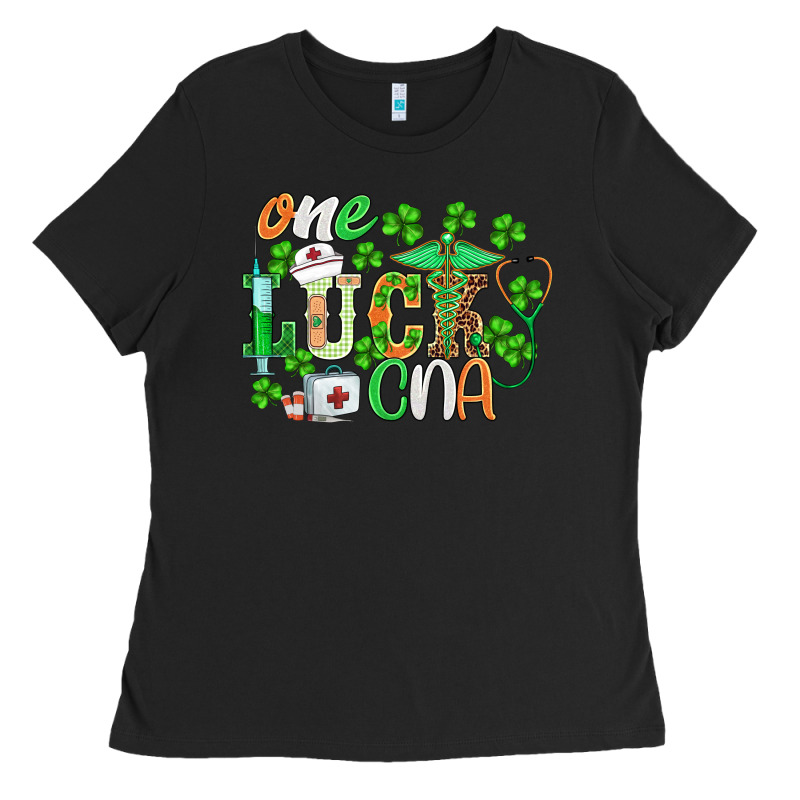 St.patricks One Lucky Cna  Nurse Ladies Tee by BarkalooDesign | Teevron