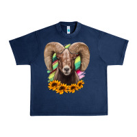 Navy bighorn sheep Urban Heavy Tee - RanaPortraitStore