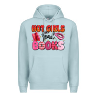 Blue Mist hot girls read books Premium Hoodie - MaliasSmallBusiness