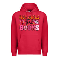 Cardinal hot girls read books Premium Hoodie - MaliasSmallBusiness