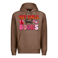 Chestnut hot girls read books Premium Hoodie - MaliasSmallBusiness