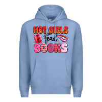 Colony Blue hot girls read books Premium Hoodie - MaliasSmallBusiness