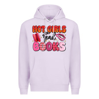 Lilac hot girls read books Premium Hoodie - MaliasSmallBusiness