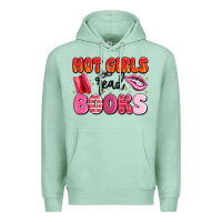 Seafoam hot girls read books Premium Hoodie - MaliasSmallBusiness