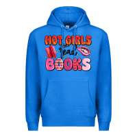 True Royal hot girls read books Premium Hoodie - MaliasSmallBusiness