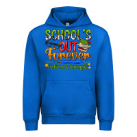 Cobalt schools out forever Urban Hoodie - NancyCooperArtShop