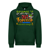 Forest Green schools out forever Urban Hoodie - NancyCooperArtShop