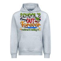 Heather Grey schools out forever Urban Hoodie - NancyCooperArtShop