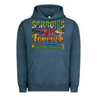 Pigment Midnight Navy schools out forever Urban Hoodie - NancyCooperArtShop