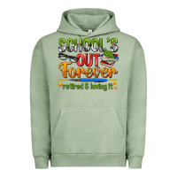 Pigment Oil Green schools out forever Urban Hoodie - NancyCooperArtShop