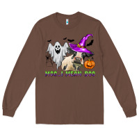 Chestnut moo i mean boo Long Sleeve Tee - Zillion Design Studio