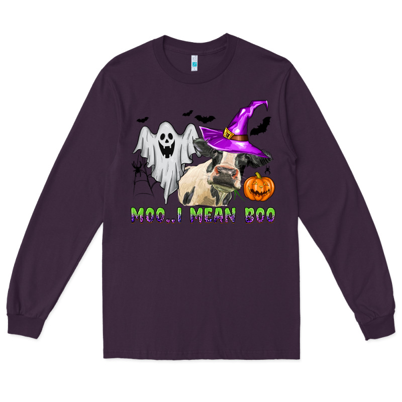 Moo I Mean Boo Long Sleeve Tee by Zillion Design Studio | Teevron