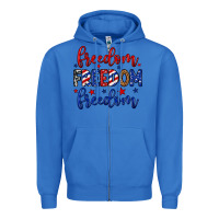 True Royal Freedom freedom freedom Zipper Hoodie - Neo Western