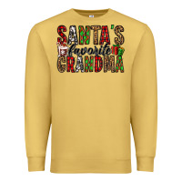 Antique Gold santa's favorite grandma Premium Sweatshirt - Jasminsmagicworld
