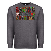Charcoal Heather santa's favorite grandma Premium Sweatshirt - Jasminsmagicworld