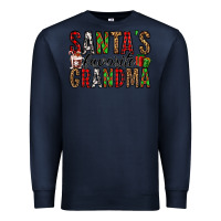 Navy santa's favorite grandma Premium Sweatshirt - Jasminsmagicworld