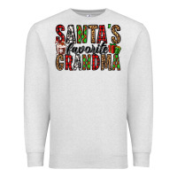 Oatmeal Heather santa's favorite grandma Premium Sweatshirt - Jasminsmagicworld