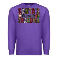 Purple santa's favorite grandma Premium Sweatshirt - Jasminsmagicworld