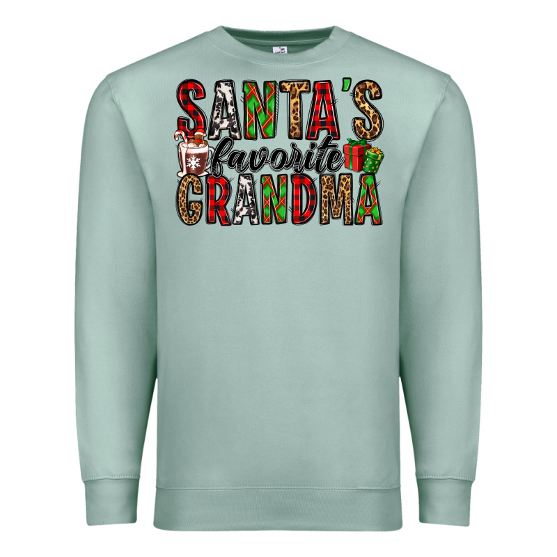 Santa's Favorite Grandma Premium Sweatshirt by Jasminsmagicworld | Teevron