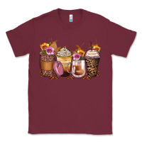 Leopard Rose Glitter Flowers Coffee Cups Classic Tee | Teevron