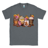 Charcoal Heather leopard rose glitter flowers coffee cups Classic Tee - Zillion Design Studio