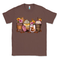 Chestnut leopard rose glitter flowers coffee cups Classic Tee - Zillion Design Studio