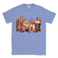 Colony Blue leopard rose glitter flowers coffee cups Classic Tee - Zillion Design Studio