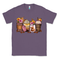 Lavender leopard rose glitter flowers coffee cups Classic Tee - Zillion Design Studio