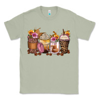 Matcha leopard rose glitter flowers coffee cups Classic Tee - Zillion Design Studio
