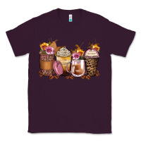 Plum leopard rose glitter flowers coffee cups Classic Tee - Zillion Design Studio