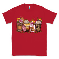 Red leopard rose glitter flowers coffee cups Classic Tee - Zillion Design Studio
